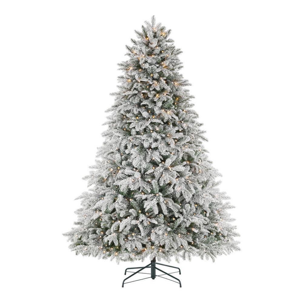 7.5 ft Mixed Pine Flocked LED Christmas Tree – Lamouren Online Fashion ...
