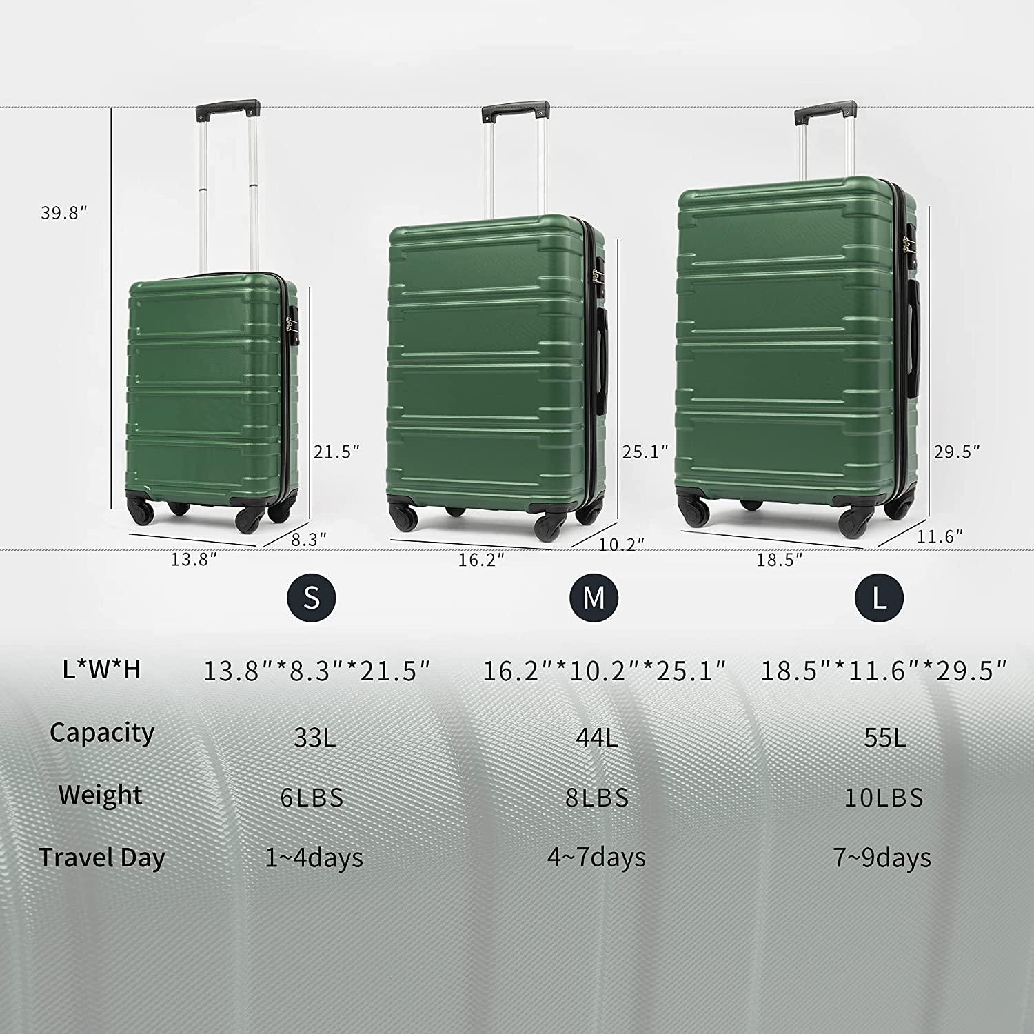 Unisex-Adult (Novelty and Luggage Spinner Expandable Hardshell ...
