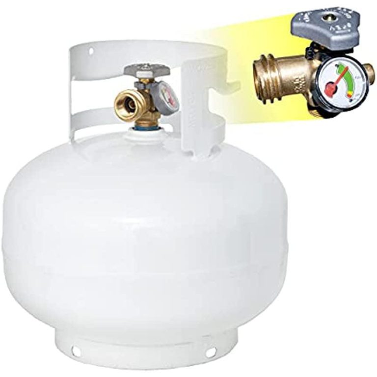 Flame King Ysn11sqt 11 Pound Propane Tank Cylinder Squatty With Type 1 Opd Valve White 